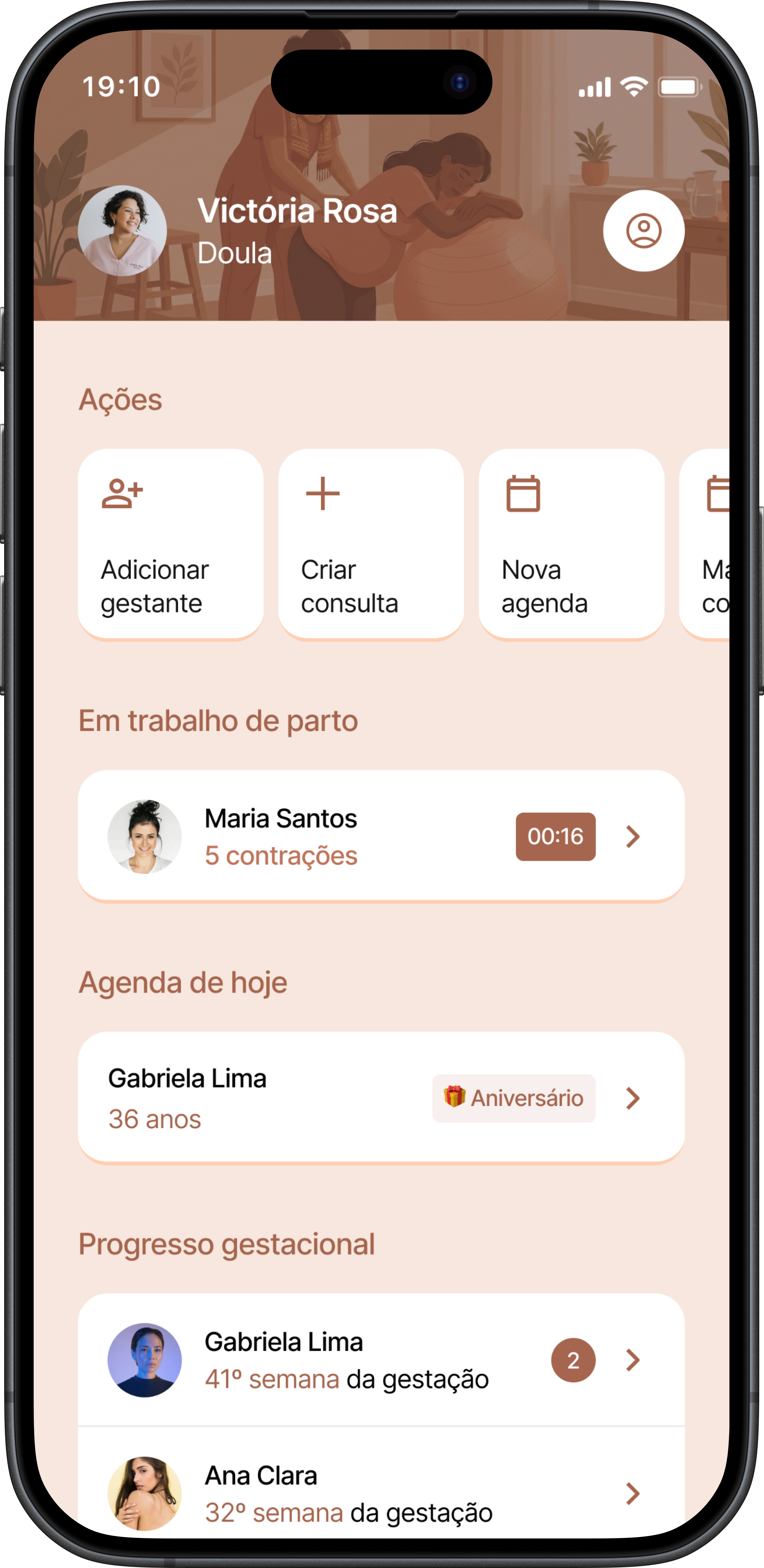 Ob App ObsCare | App de Gestão para Doulas e Obstetras